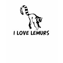 I Love Lemurs t-shirts