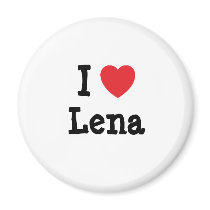 I love Lena heart T-Shirt magnets by funnycustomtshirts I love Lena heart T-Shirt magnets