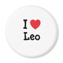 I love Leo heart custom personalized magnets by funnycustomtshirts I love Leo heart custom personalized magnets