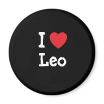 I love Leo heart T-Shirt magnets by funnycustomtshirts I love Leo heart T-Shirt magnets