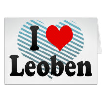 I Love Leoben, Austria Greeting Card