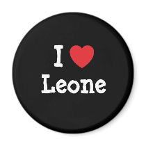 I love Leone heart T-Shirt magnets