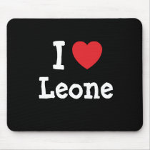I love Leone heart T-Shirt mousepads by funnycustomtshirts I love Leone heart T-Shirt mousepads