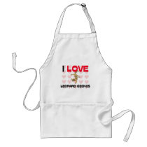 I Love Leopard Geckos aprons by AnimalShirts I Love Leopard Geckos aprons