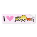 I Love Leopard Geckos bumpersticker