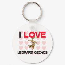 I Love Leopard Geckos keychains by AnimalShirts I Love Leopard Geckos keychains