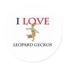 I Love Leopard Geckos stickers by tshirtshirts I Love Leopard Geckos stickers