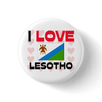 I Love Lesotho buttons