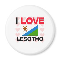 I Love Lesotho magnets