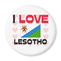 I Love Lesotho magnets