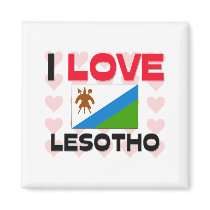 I Love Lesotho magnets