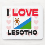 I Love Lesotho Mouse Mats