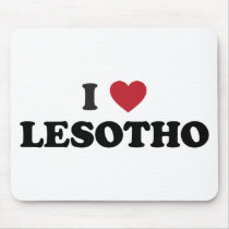 I Love Lesotho Mousepad