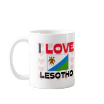 I Love Lesotho mugs by tshirtshirts I Love Lesotho mugs