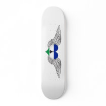 I Love Lesotho -wings Skateboard Deck