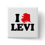 I LOVE LEVI PINBACK BUTTONS