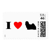 I Love Lhasa Apsos Stamps