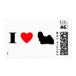 I Love Lhasa Apsos Stamps