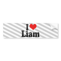 I Love Liam Bumper Stickers