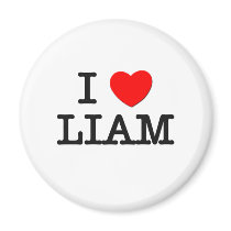 I Love Liam magnets