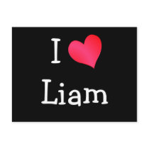 I Love Liam postcards