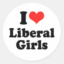 I LOVE LIBERAL GIRLS stickers
