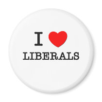 I Love Liberals Magnets
