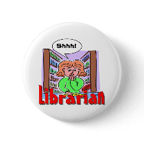 I Love Librarians buttons