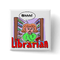 I Love Librarians buttons