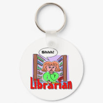 I Love Librarians keychains