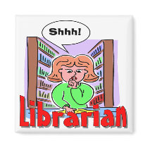 I Love Librarians magnets