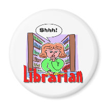 I Love Librarians magnets