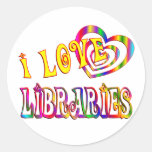 I Love Libraries Sticker