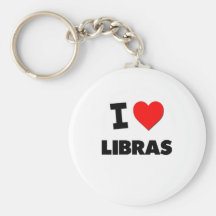 I Love Libras Keychains