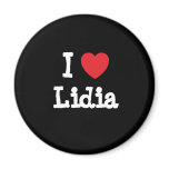 I love Lidia heart T-Shirt Refrigerator Magnet