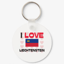 I Love Liechtenstein keychains