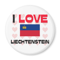 I Love Liechtenstein magnets