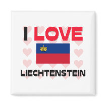 I Love Liechtenstein magnets