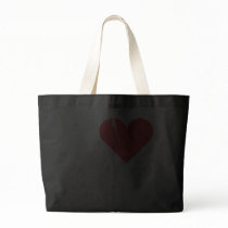 I Love Life Dark Jumbo Tote Bag