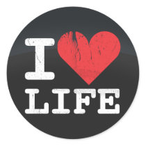 I Love Life Dark Sticker