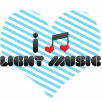 I Love Light Music Photo Sculpture