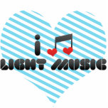 I Love Light Music Photo Sculpture