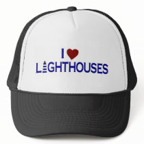 I Love Lighthouses Trucker Hat
