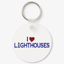 I Love Lighthouses keychains