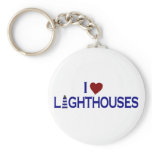 I Love Lighthouses keychains