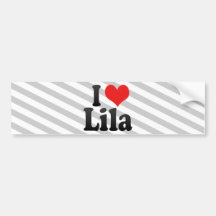 I Love Lila Bumper Stickers