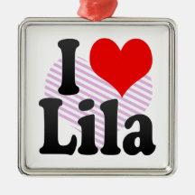 I love Lila Christmas Ornament