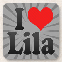 I love Lila Drink Coaster