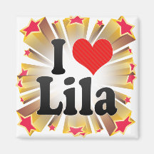 I Love Lila Fridge Magnet