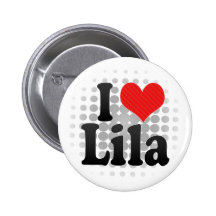 I Love Lila Pinback Button